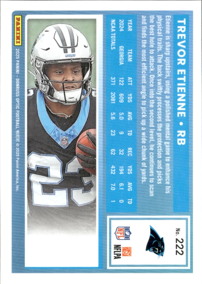 Trevor Etienne card back