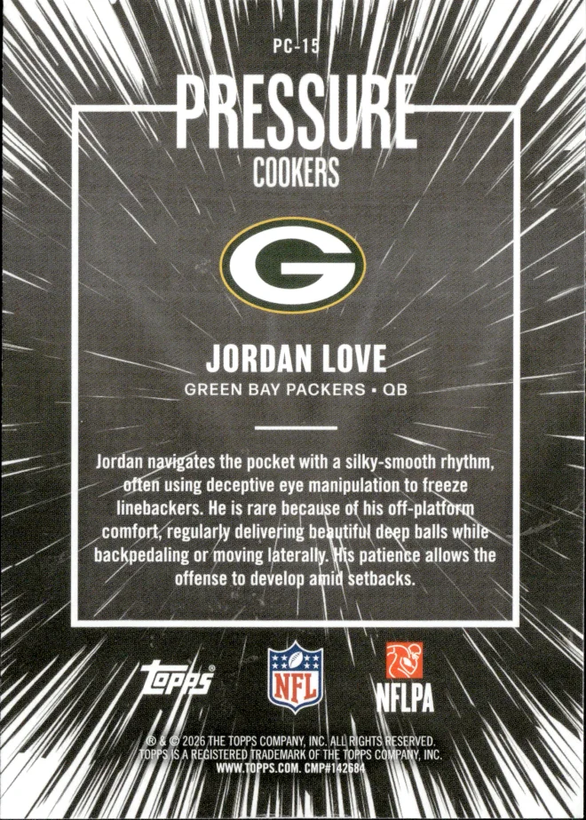 Jordan Love card back