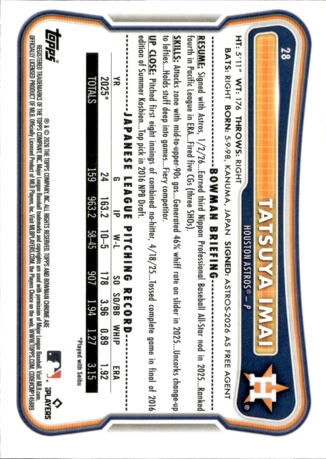 Tatsuya Imai card back