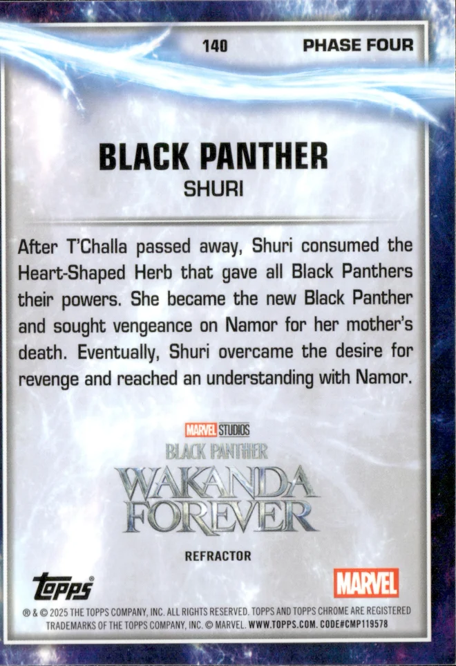 Shuri card back