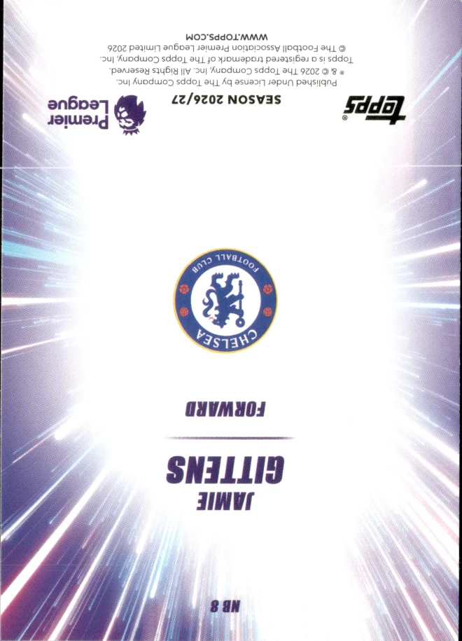Jamie Gittens card back