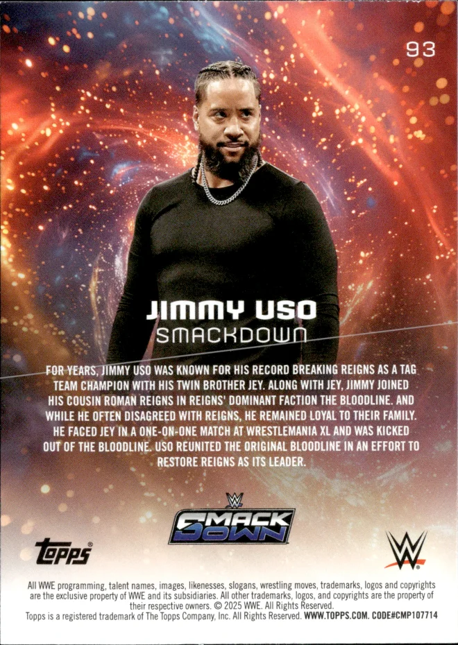 Jimmy Uso card back