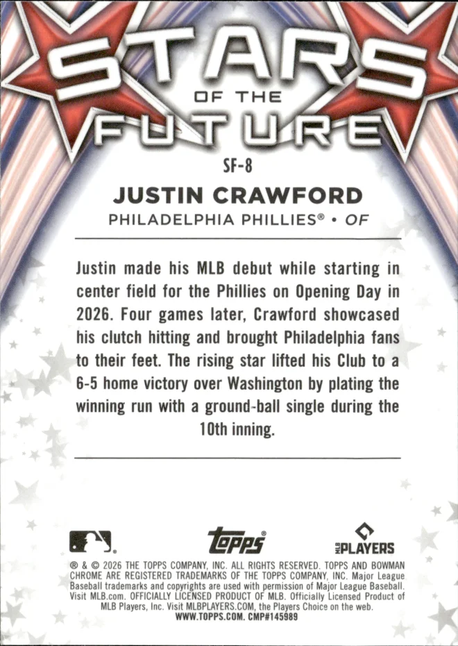 Justin Crawford card back