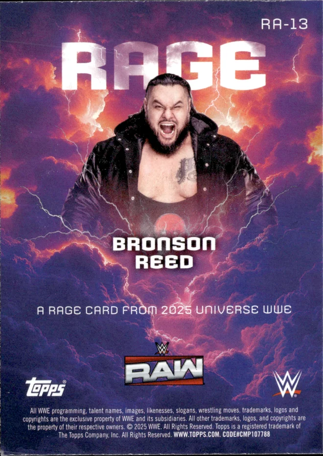 Bronson Reed card back