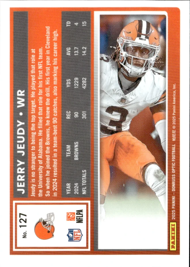 Jerry Jeudy card back