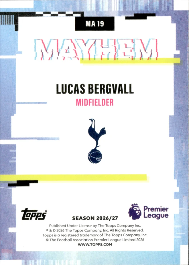 Lucas Bergvall card back