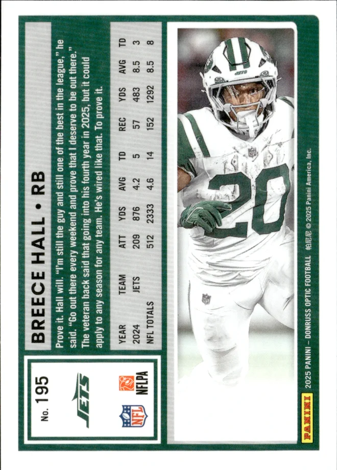 Breece Hall card back