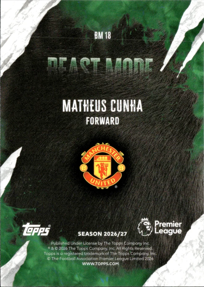 Matheus Cunha card back