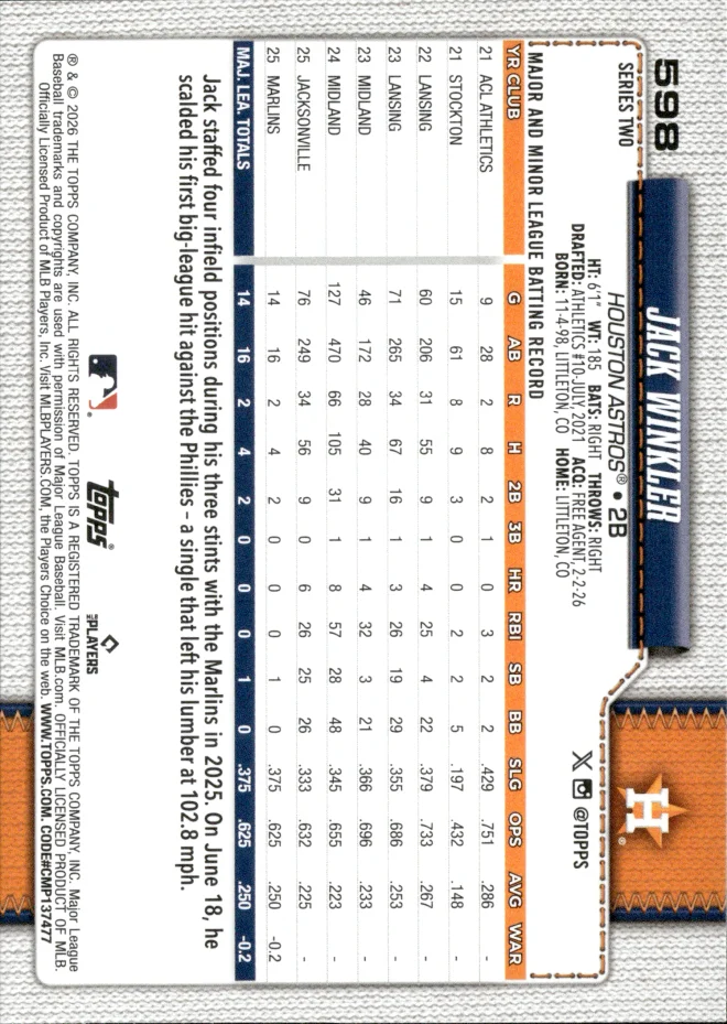 Jack Winkler card back