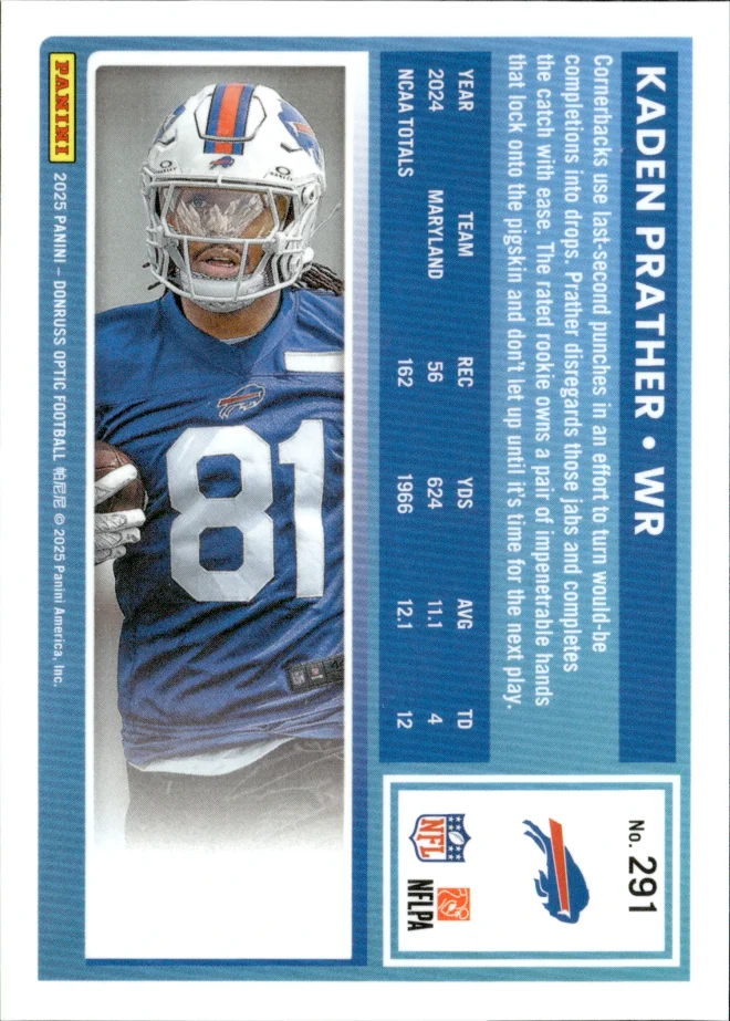 Kaden Prather card back