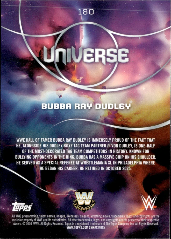 Bubba Ray Dudley card back