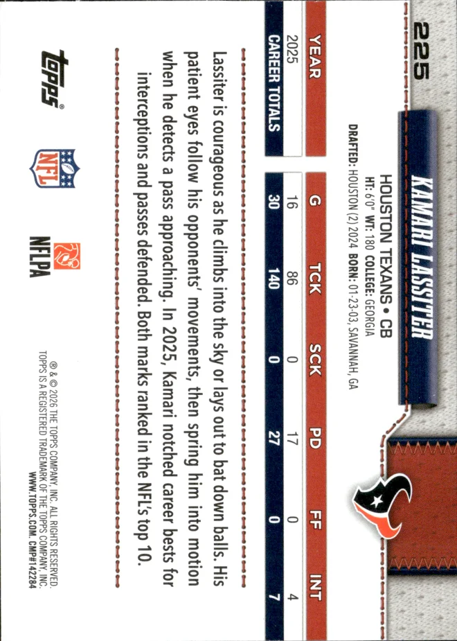 Kamari Lassiter card back