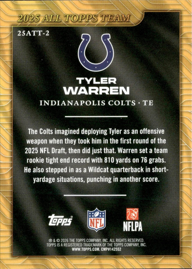 Tyler Warren card back