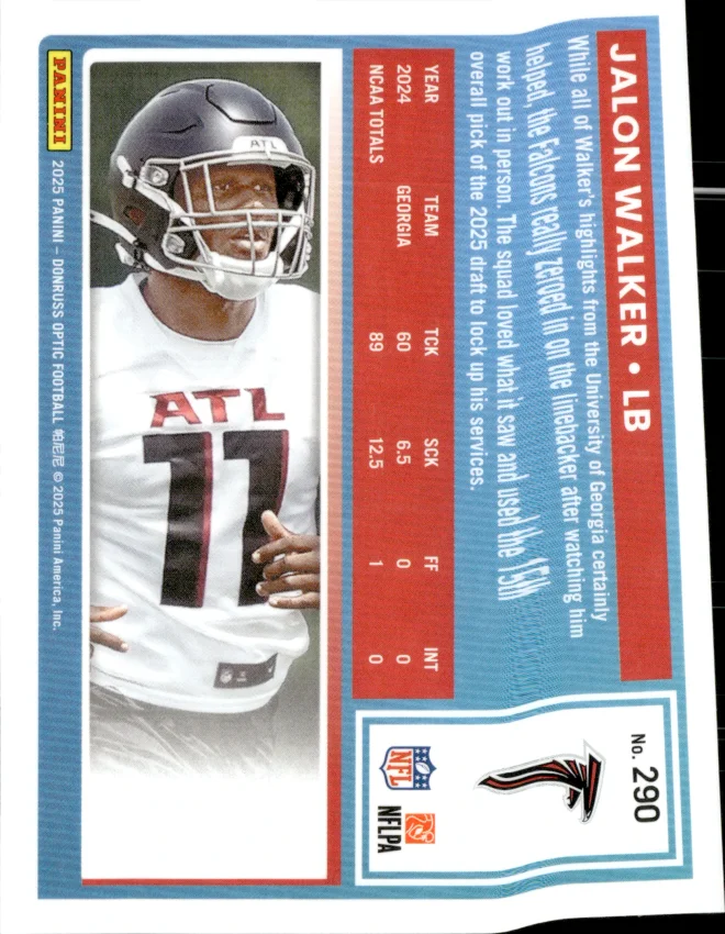 Jalon Walker card back