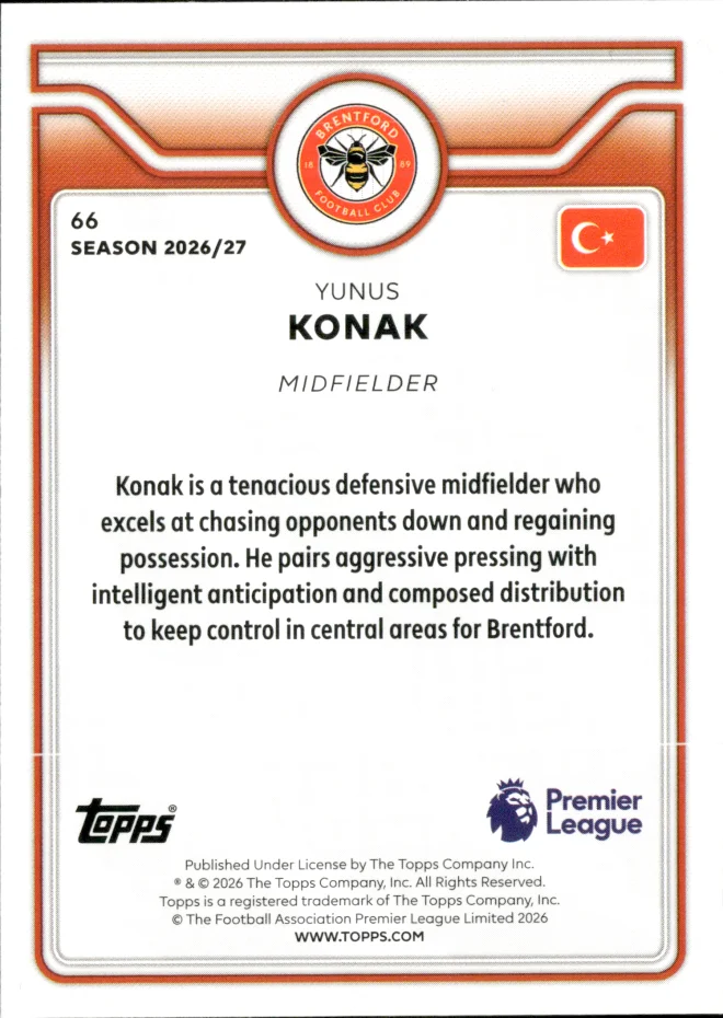 Yunus Konak card back