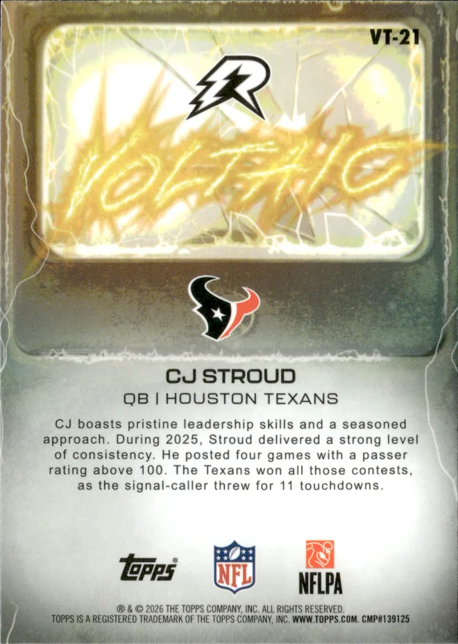 C.J. Stroud card back