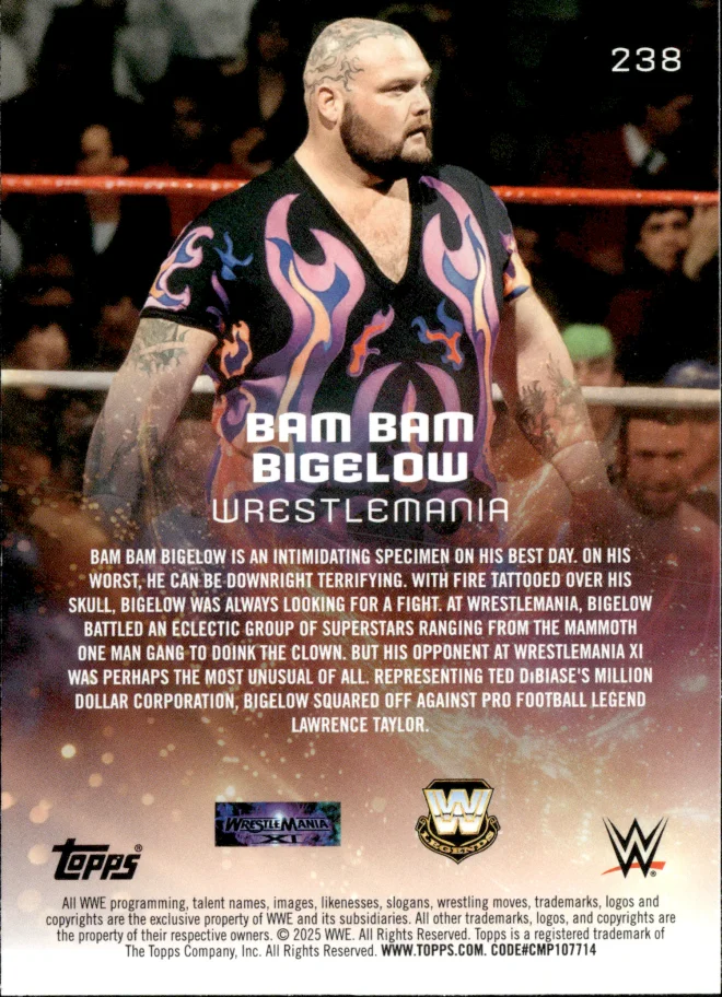 Bam Bam Bigelow card back