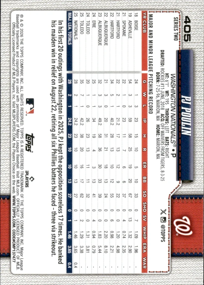 PJ Poulin card back