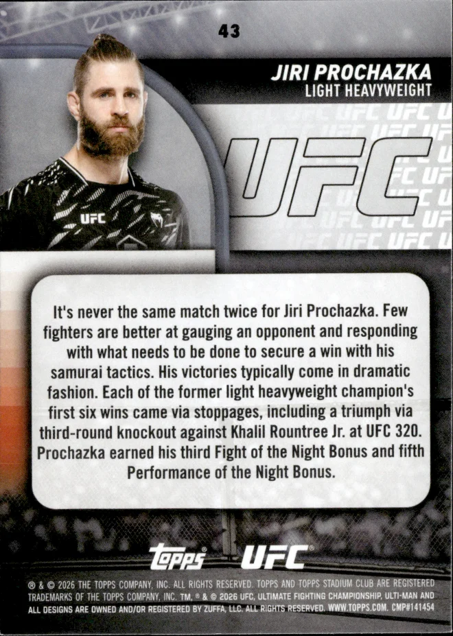Jiri Prochazka card back