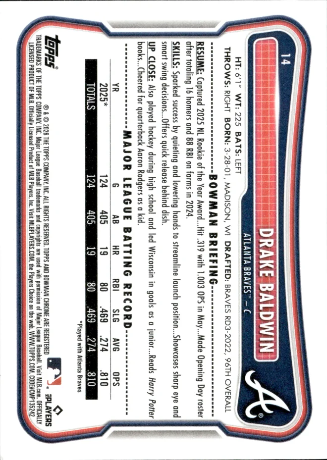 Drake Baldwin card back