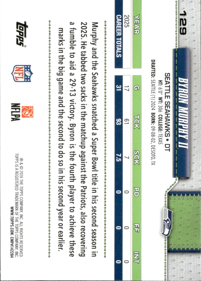 Byron Murphy II card back