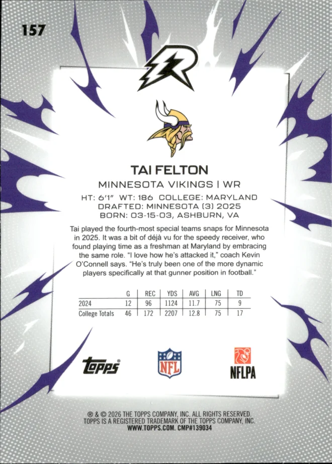 Tai Felton card back