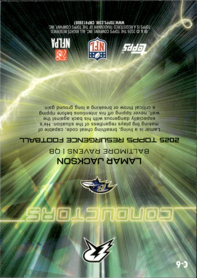 Lamar Jackson card back