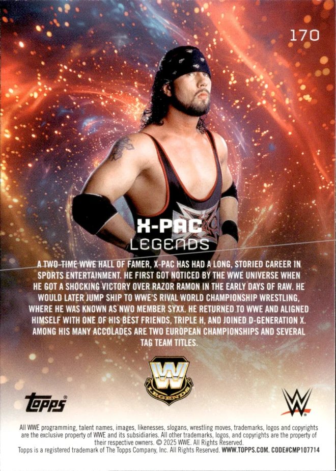 X-Pac card back