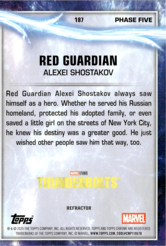 Alexei Shostakov / Red Guardian card back