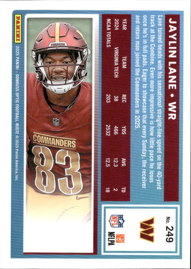 Jaylin Lane card back