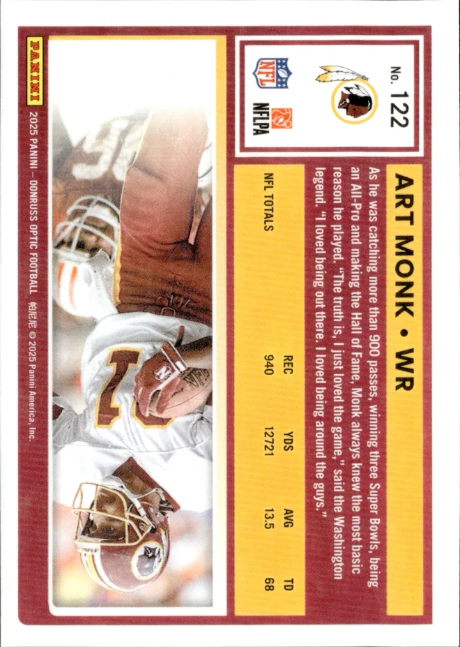Art Monk card back