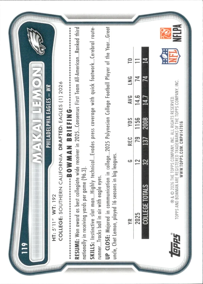 Makai Lemon card back