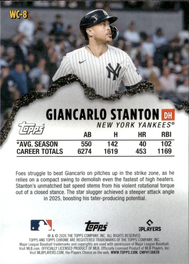 Giancarlo Stanton card back
