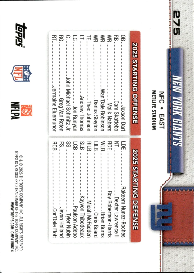 Card 1 card back