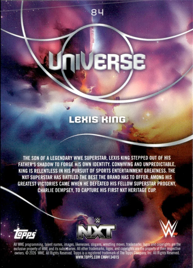 Lexis King card back