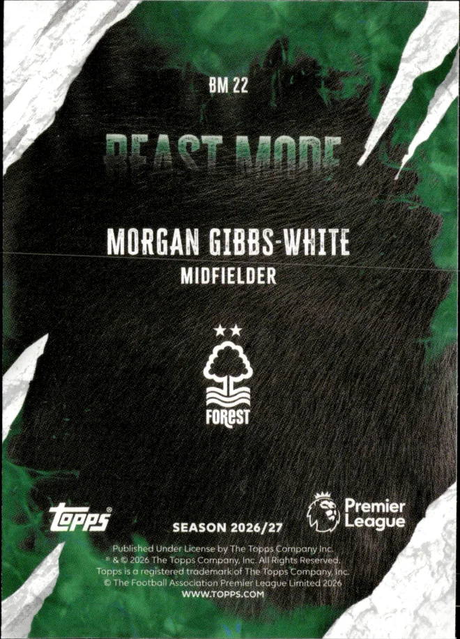 Morgan Gibbs-White card back
