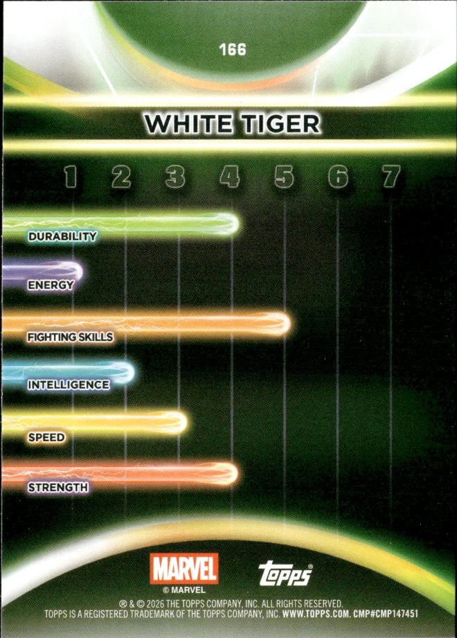White Tiger card back