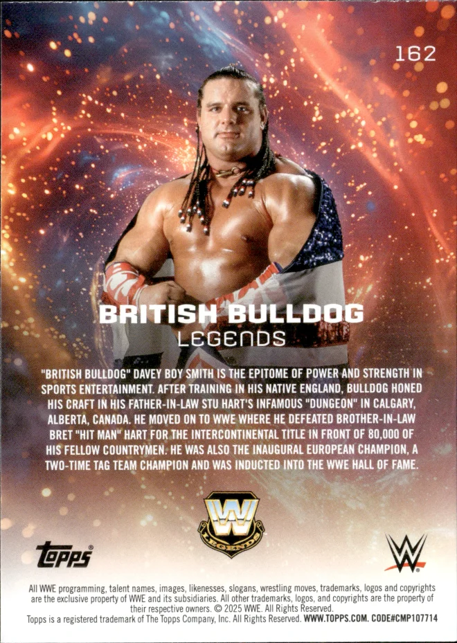 British Bulldog card back
