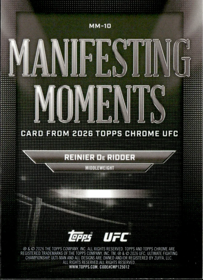 Reinier De Ridder card back