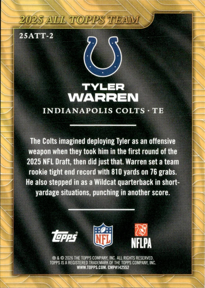 Tyler Warren card back
