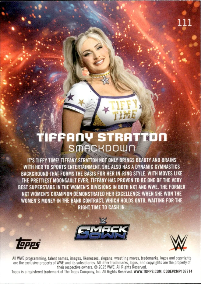 Tiffany Stratton card back