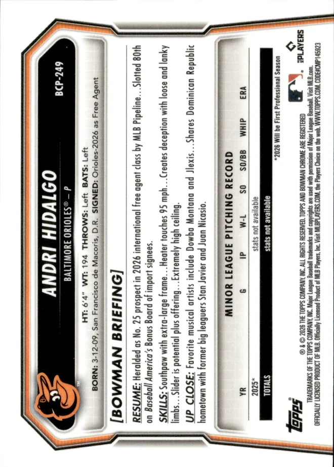 Andri Hidalgo card back