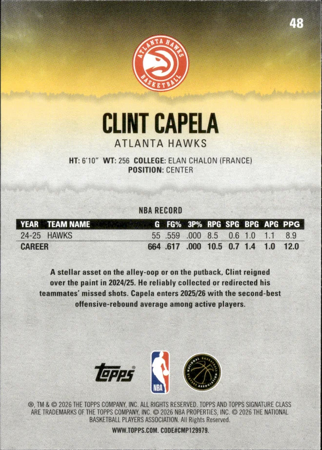 Clint Capela card back
