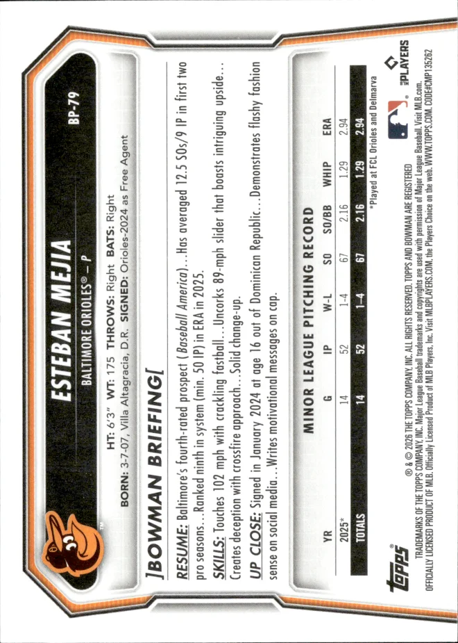 Esteban Mejia card back