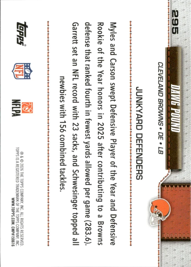 Dawg Pound card back