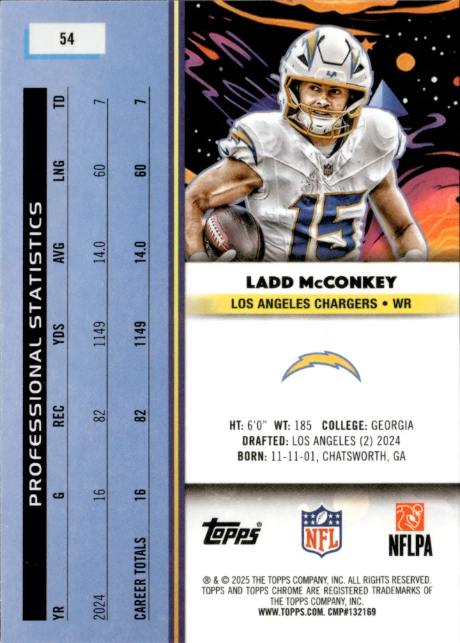 Ladd McConkey card back
