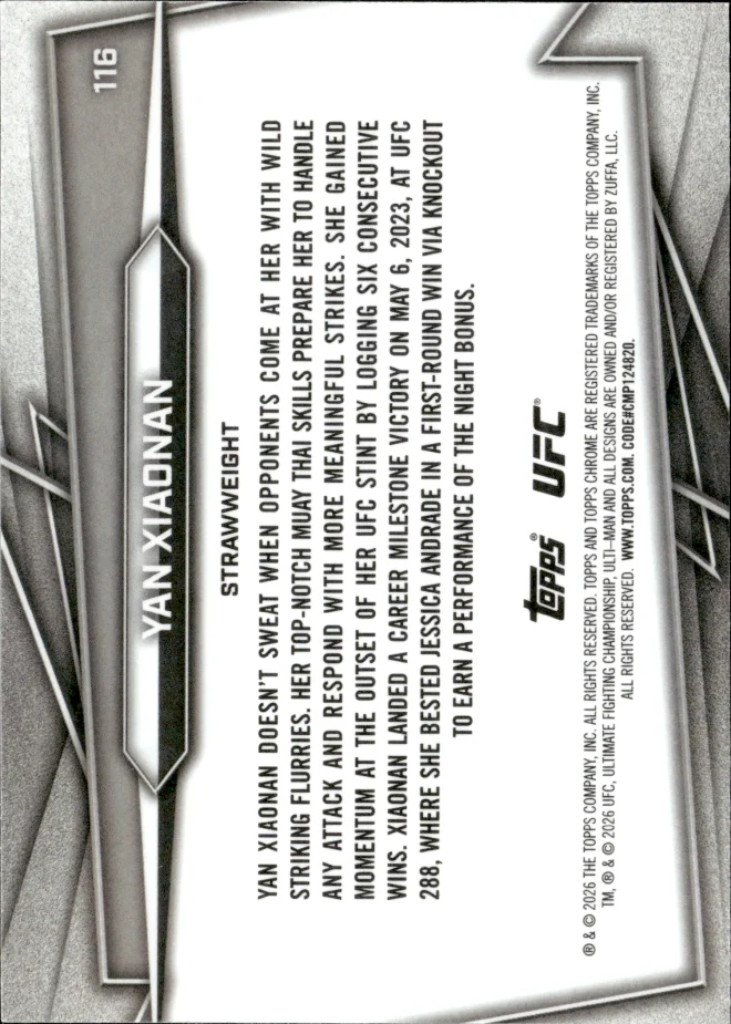 Yan Xiaonan card back