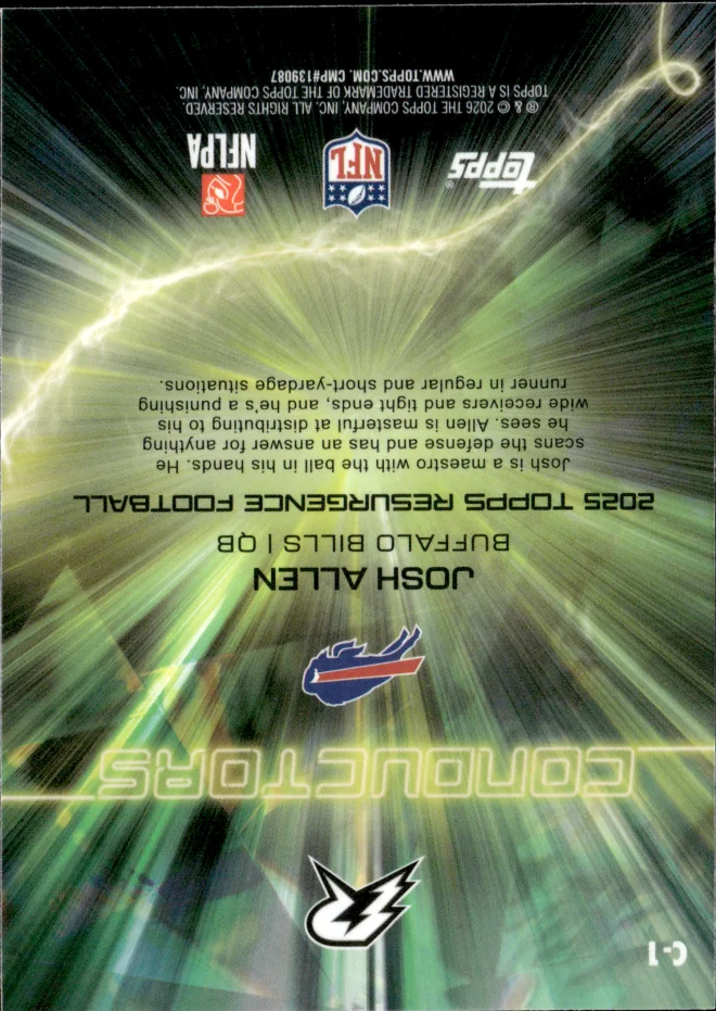 Josh Allen card back