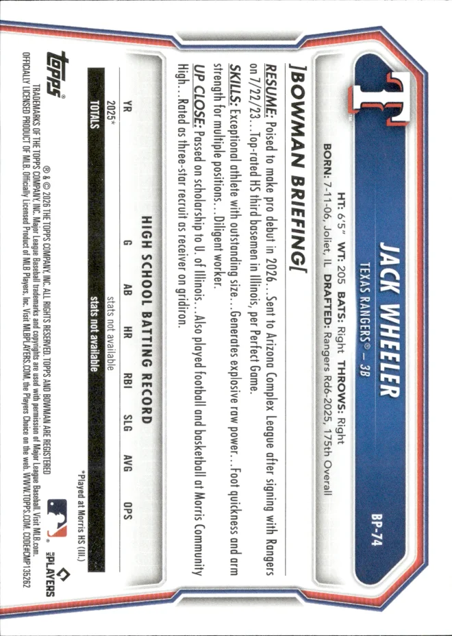 Jack Wheeler card back