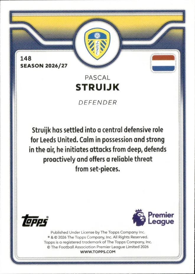 Pascal Struijk card back